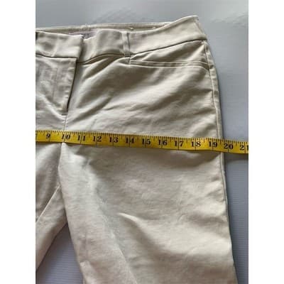 LOFT Women's Beige Dress Pants Size 10 Straight Leg Workwear - Thumbnail 4