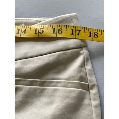 LOFT Women's Beige Dress Pants Size 10 Straight Leg Workwear - Thumbnail 3
