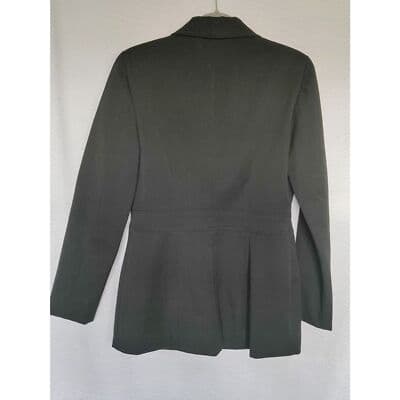Sleek CACHE Black Blazer! Size 10 Jacket Women's Fitted Stretch Career - Thumbnail 2