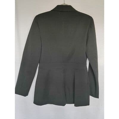 Sleek CACHE Black Blazer! Size 10 Jacket Women's Fitted Stretch Career - Thumbnail 4