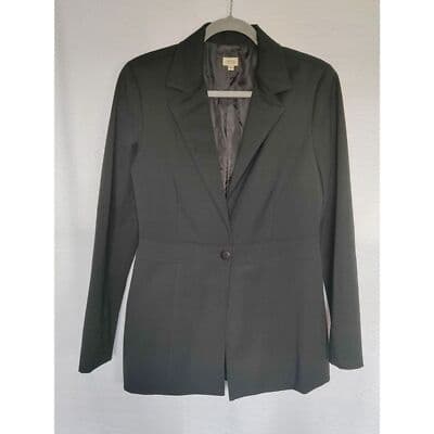 Sleek CACHE Black Blazer! Size 10 Jacket Women's Fitted Stretch Career - Image 1