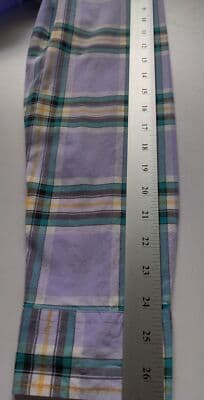 Aeropostale Button Up Shirt Men's Size Large Long Sleeve Purple Plaid Cotton - Thumbnail 8