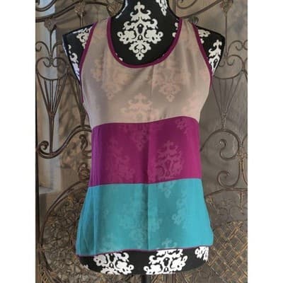 Women Shasa Multi Color Front Panel Top Large - Image 1