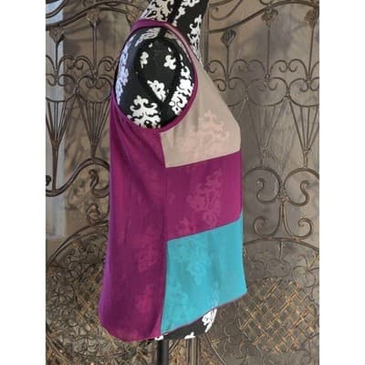 Women Shasa Multi Color Front Panel Top Large - Thumbnail 2