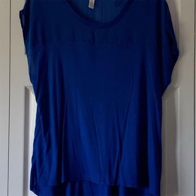 Ambiance Apparel Women's Blue Tunic Top Size 1X - Image 1