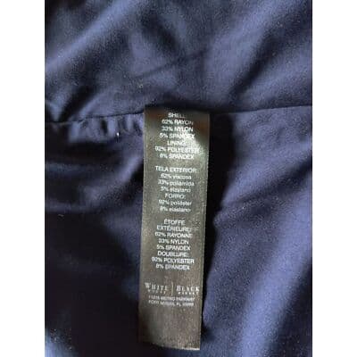 White House Black Market Lined Belted Sleeveless Zipper Top Navy Blue Size 4 - Thumbnail 10