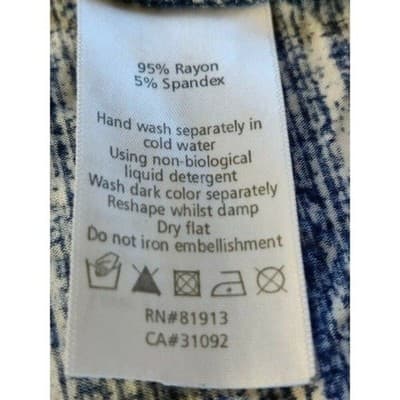 Plenty by Tracy Reese Blue Dreamy Drape Dress Shirred Shoulder womens Blue Sz S - Thumbnail 8