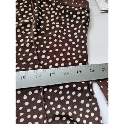 Perceptions New York Brown Ivory Polka Dot Sleeveless Shift Dress Size 18 NWT - Thumbnail 8