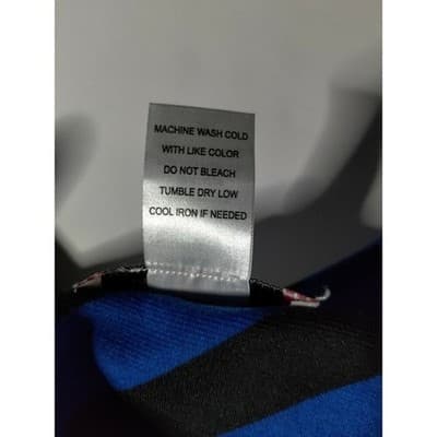 Stitch Btween Womens Sheath Dress Blue Geometric Stretch Scoop Neck 3/4 Sleeve S - Thumbnail 7