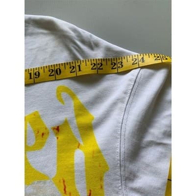 Godspeed Men's Long Sleeve T-Shirt Skeleton Motorcycle Graphic White S - Thumbnail 6