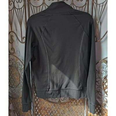 Victoria's Secret Love Pink Womens Half Zip Sweatshirt Long Sleeve Gray Size S - Thumbnail 2