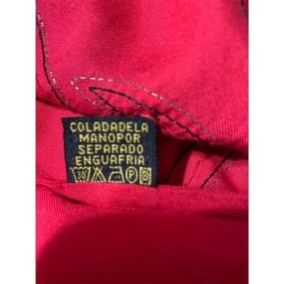 Vintage Setu Red Sequin Beaded V-Neck Blouse Top Women's M Long Sleeve - Thumbnail 4