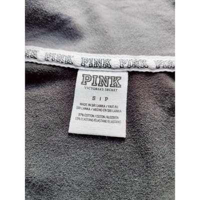 Victoria's Secret Love Pink Womens Half Zip Sweatshirt Long Sleeve Gray Size S - Thumbnail 3