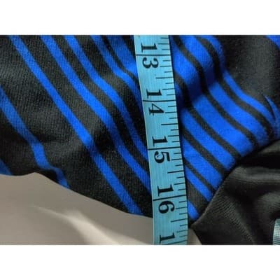 Stitch Btween Womens Sheath Dress Blue Geometric Stretch Scoop Neck 3/4 Sleeve S - Thumbnail 9