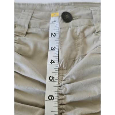 Women's Cargo Ruched Shorts Khaki Casual Summer Beach Outdoor Adventure - Thumbnail 7