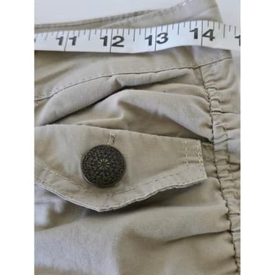 Women's Cargo Ruched Shorts Khaki Casual Summer Beach Outdoor Adventure - Thumbnail 6