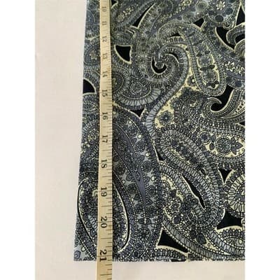 Spencer Jeremy Black Blue White Paisley Mid Rise Stretch Capri Pants Size 12 - Thumbnail 10