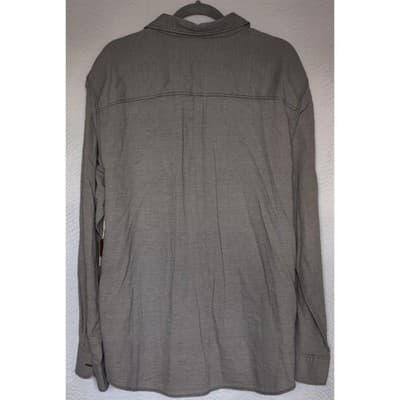 Mossimo Supply Co Button Down Shirt Mens XXL Blue Color Pocket Casual - Thumbnail 4