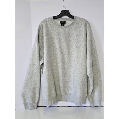 H&M Relaxed Fit Gray Sweatshirt Pullover Crewneck XL Men Women - Image 1
