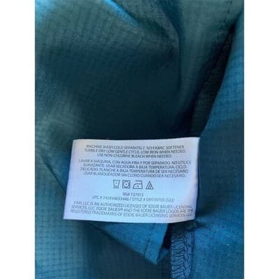 Eddie Bauer Men's 2XL Teal Vented Short Sleeve Button-Up Shirt - Thumbnail 7