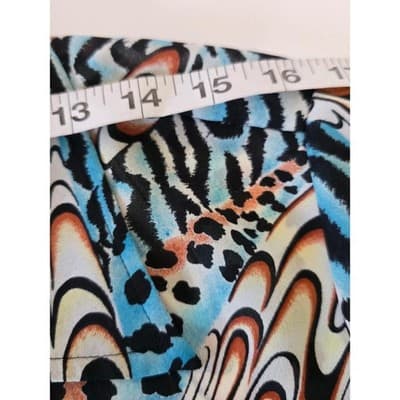 Donna Gray Women's Long Sleeve Button Up Blouse Top Multi Print Size L - Thumbnail 7