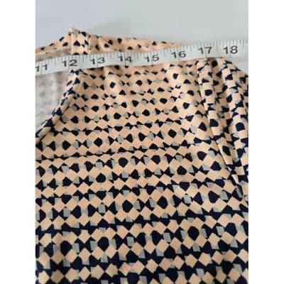 BaiShengGT Women's 2XL Long Sleeve V Neck Abstract Floral Print Tunic Top - Thumbnail 6