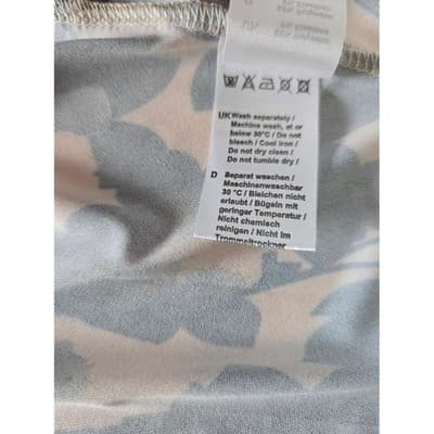 BaiShengGT Women's 2XL Long Sleeve V Neck Abstract Floral Print Tunic Top - Thumbnail 11