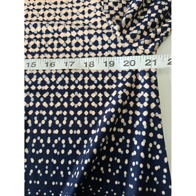 BaiShengGT Women's 2XL Long Sleeve V Neck Abstract Floral Print Tunic Top - Thumbnail 7