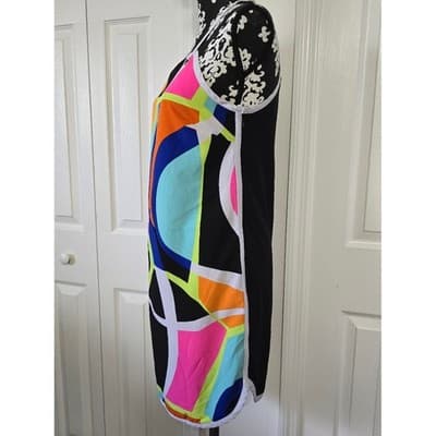 Fabletics Geometric Print Mini Dress Spaghetti Strap Sleeveless - Thumbnail 3