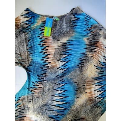 TOUCH EXPRESS Abstract Print Dolman Sleeve Cowl Neck Top Womens XL - Thumbnail 12
