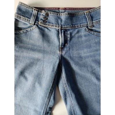 Tommy Hilfiger Hipster Boot Cut Jeans Womens Denim Mid Rise Blue - Thumbnail 2