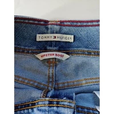 Tommy Hilfiger Hipster Boot Cut Jeans Womens Denim Mid Rise Blue - Thumbnail 3