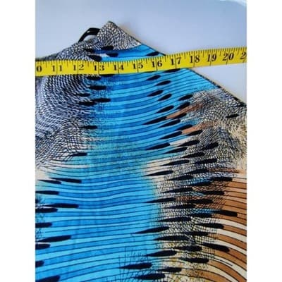 TOUCH EXPRESS Abstract Print Dolman Sleeve Cowl Neck Top Womens XL - Thumbnail 7