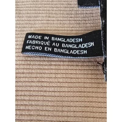 DKNY JEANS Women's Tie Dye Cropped Long Sleeve Top Peach White Size L - Thumbnail 4