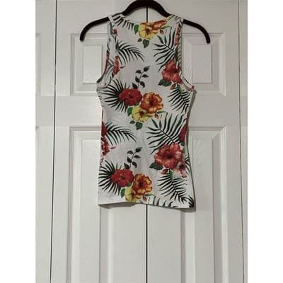 Guess Women's Multicolor Floral Sequin Tank Tops Set of 2 Sleeveless Casual S - Thumbnail 3