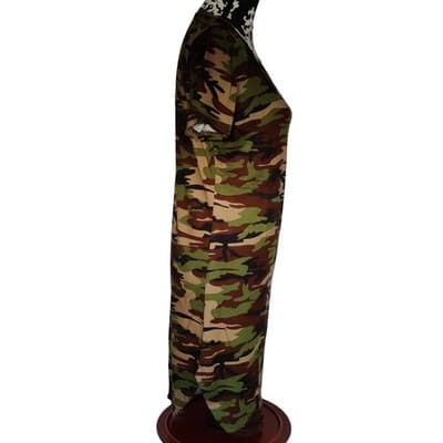 S/M Size Womens Summer Camouflage Printed Women Dress Sheath Fashion Dress - Thumbnail 8