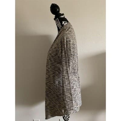 PureJill Women's Brown Open Front Cardigan Sweater Size M Long Sleeve - Thumbnail 8