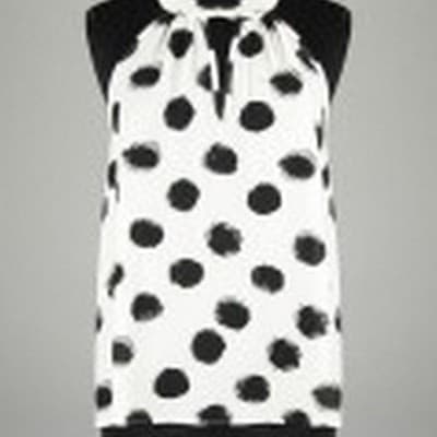 Jealous Tomato Womens Halter Polka Dots Small - Thumbnail 3