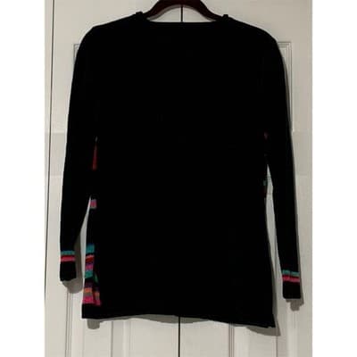 Sag Harbor Women's Petite M Multicolor Striped Pullover Sweater Vintage - Thumbnail 2