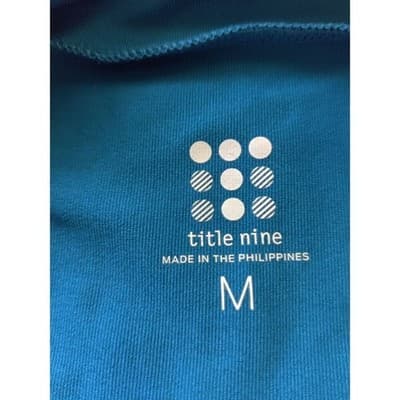 Title Nine Women's Full Zip Teal Cap Sleeve Top Size M - Thumbnail 10