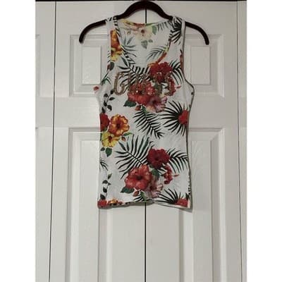 Guess Women's Multicolor Floral Sequin Tank Tops Set of 2 Sleeveless Casual S - Thumbnail 10