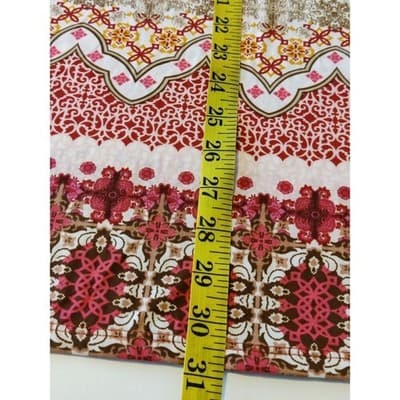 Tacera Women's Multicolor Medallion Print Long Bell Sleeve Shift Dress Size PL - Thumbnail 6