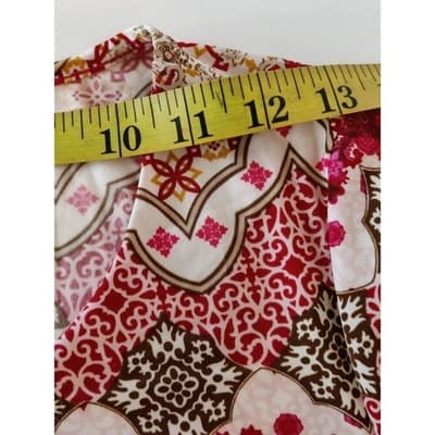 Tacera Women's Multicolor Medallion Print Long Bell Sleeve Shift Dress Size PL - Thumbnail 8