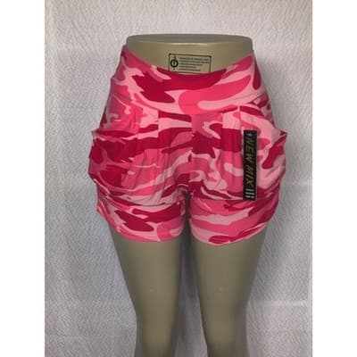 S/M Size Womens Buttery Soft Camouflage Harem Shorts - Image 1