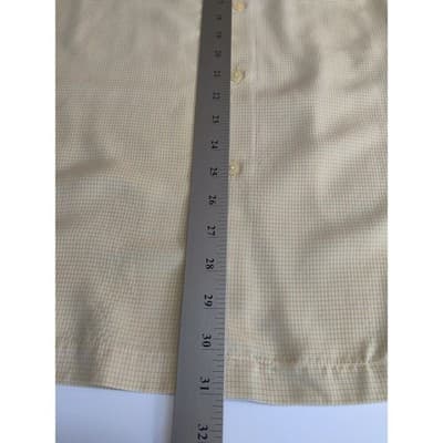 Pronto Uomo Rayon Shirt Mens XXL 2XL Yellow Short Sleeve Button Front - Thumbnail 10