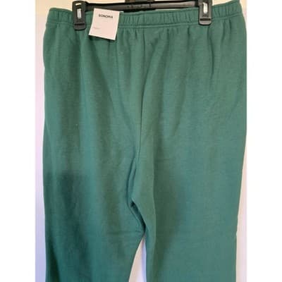 SONOMA Goods for Life Womens Green Cheers Sweatshirt Jogger Set XL - Thumbnail 14