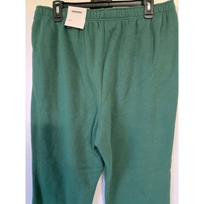SONOMA Goods for Life Womens Green Cheers Sweatshirt Jogger Set XL - Thumbnail 15