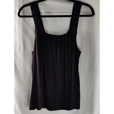 NWT BCBGeneration Womens Tank Top Square Neck Sleeveless Black Size Small - Image 1