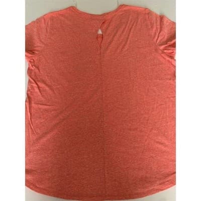 St. John's Bay Women's 2XL Red Short Sleeve T-Shirt #HappyCamper Graphic - Thumbnail 2