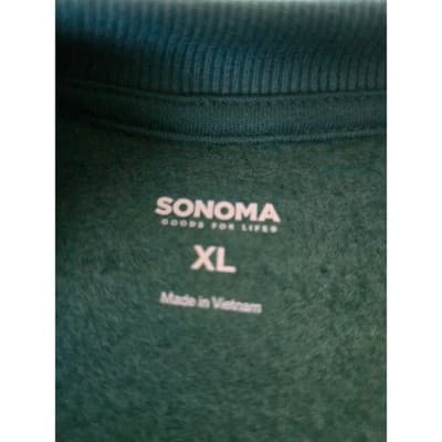 SONOMA Goods for Life Womens Green Cheers Sweatshirt Jogger Set XL - Thumbnail 5